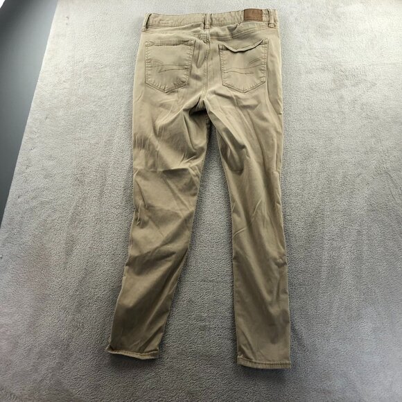 American Eagle Women's Beige Skinny Pants Size 10 Regular Fit Stretch - Picture 13 of 13